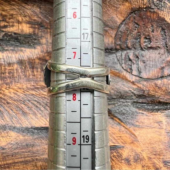 Queen Conch Wide Band Ring | 925 Sterling Silver | Leaf Detail | 7.75 - Picture 7 of 10